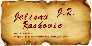 Jelisav Rašković vizit kartica